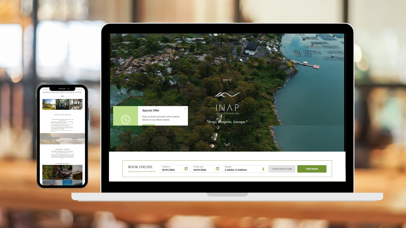Inap Retret Cabin letzgrow-inapcabin.com-webdesign