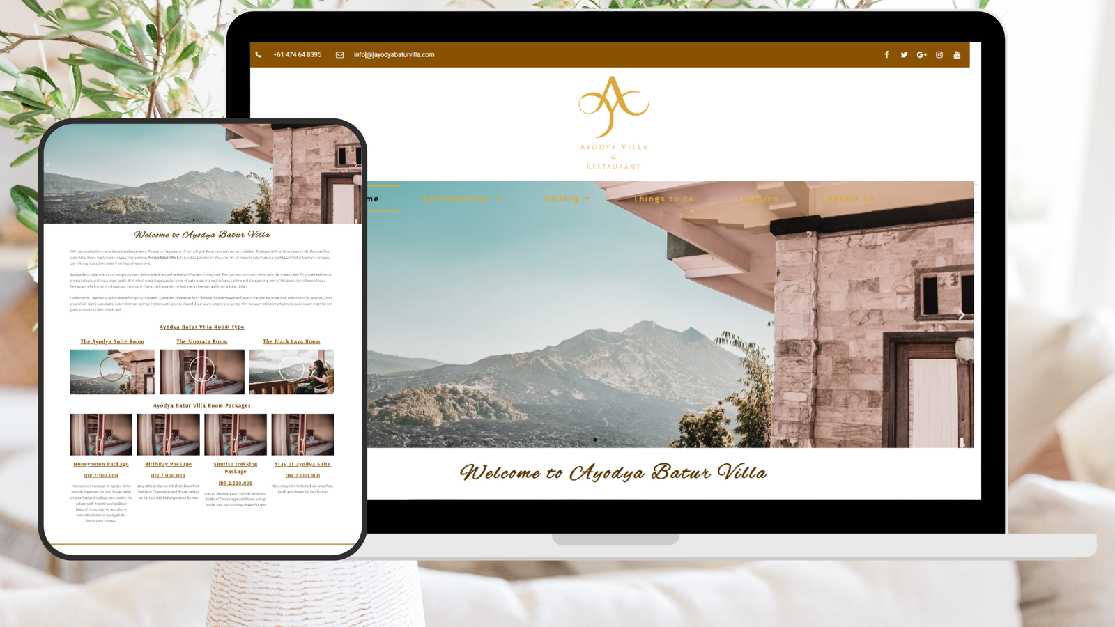 Ayodya Batur Villa letzgrow-ayodyabaturvilla.com-webdesign